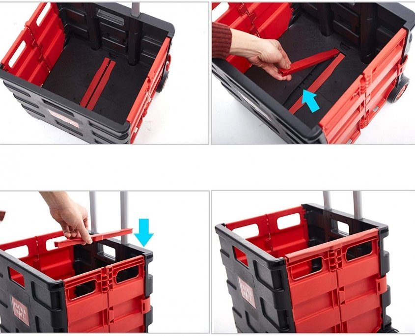 Cart Wheeled Rolling Crate 
